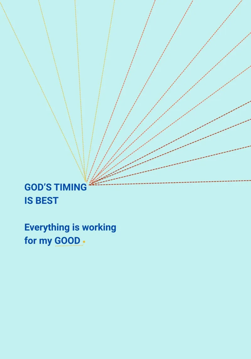 God's Time is Best poster with aluminum frame by Mauve