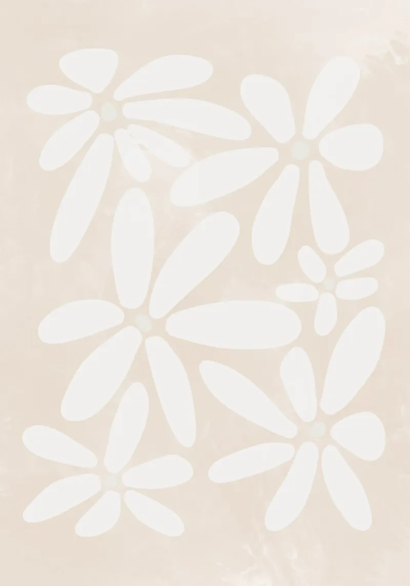 Botanical Abstract Minimalist Boho Neutral light color canvas by This Wild Soul - Illustration