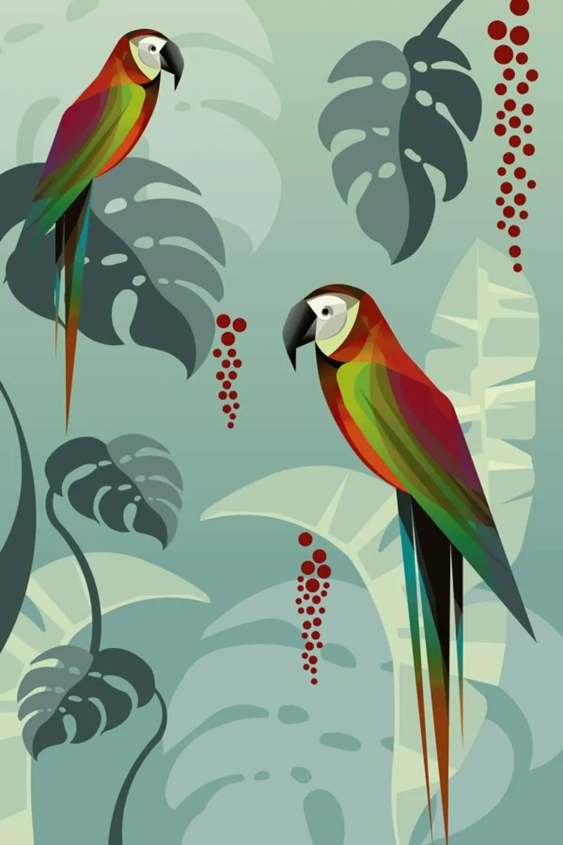 Parrot pellicola backlit da Sabrina Ziegenhorn