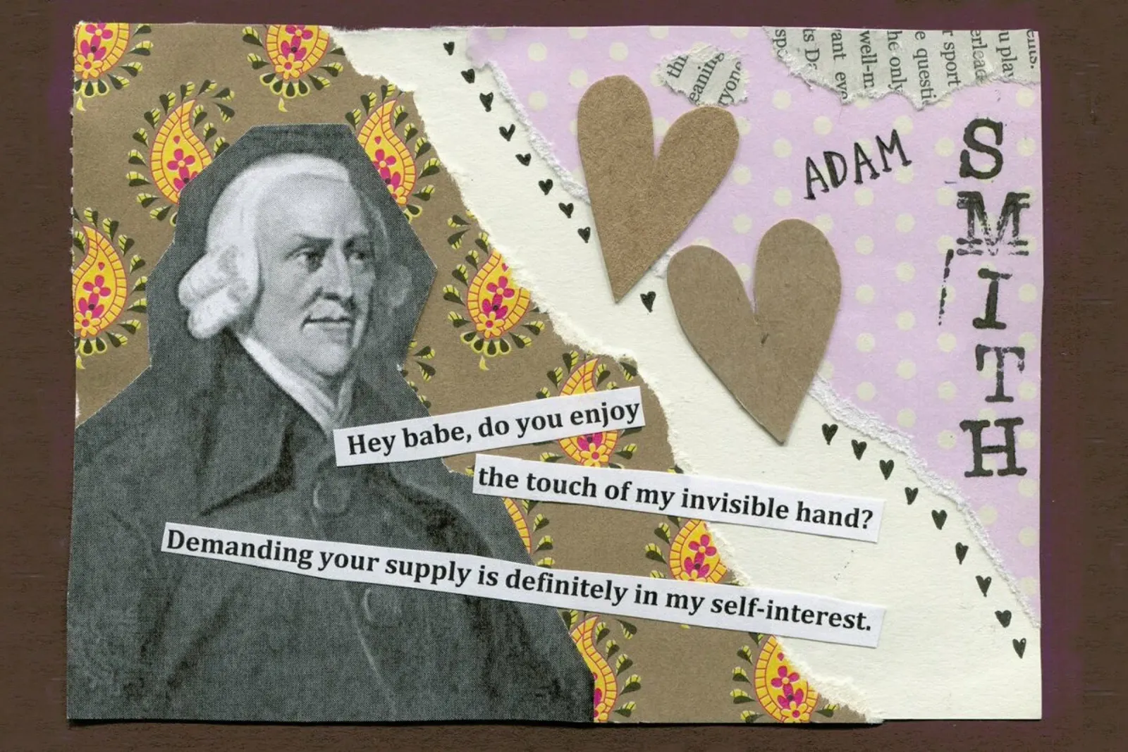 Adam Smith tela con Cornice a cassetta da The Pick-Up Theorist
