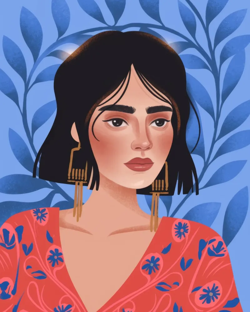 Floral Serenity Portrait forex plate by Color Oblivion