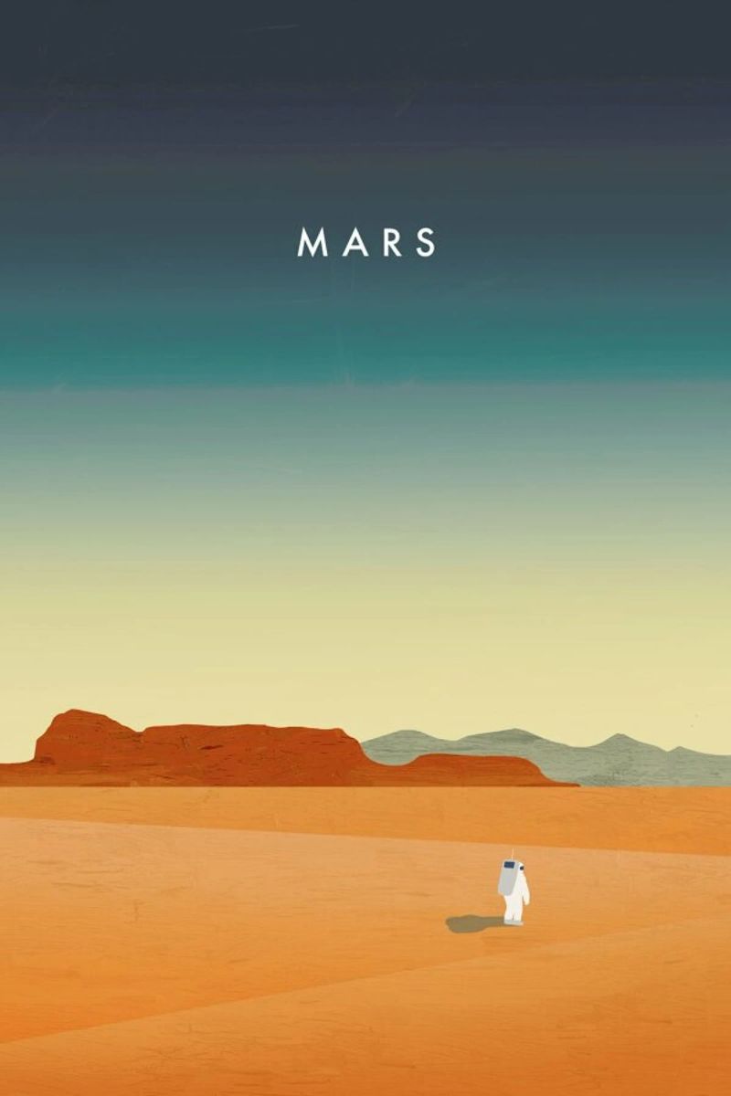 Mars pellicola backlit da Katinka Reinke