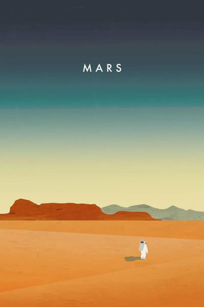 Mars pellicola backlit da Katinka Reinke