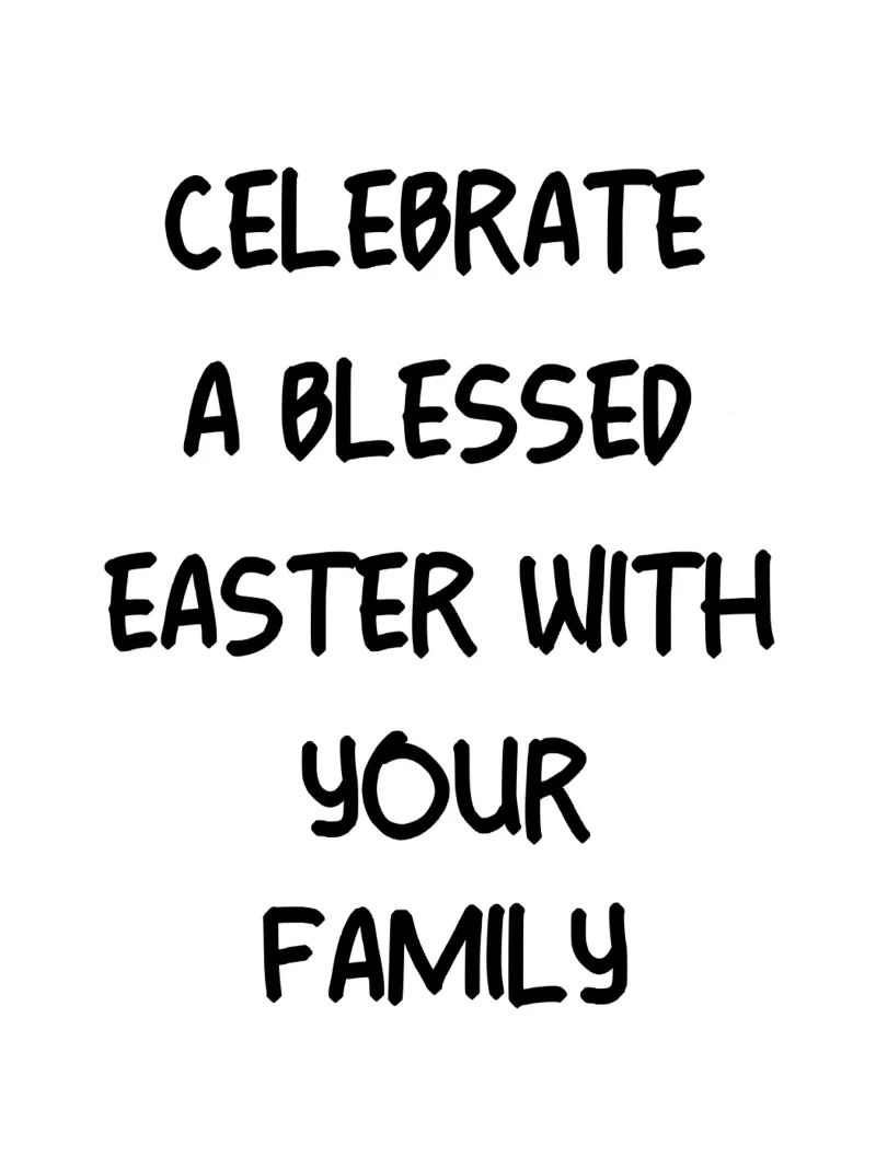 Festeggiate una Pasqua benedetta con la vostra famiglia carta hahnemühle da YV TYPOGRAPHY