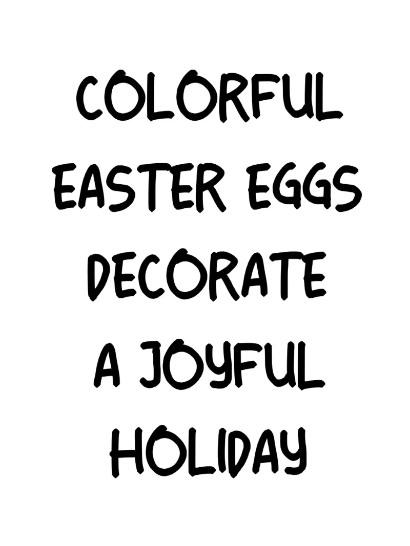 Uova di Pasqua colorate per decorare una festa gioiosa poster da YV TYPOGRAPHY
