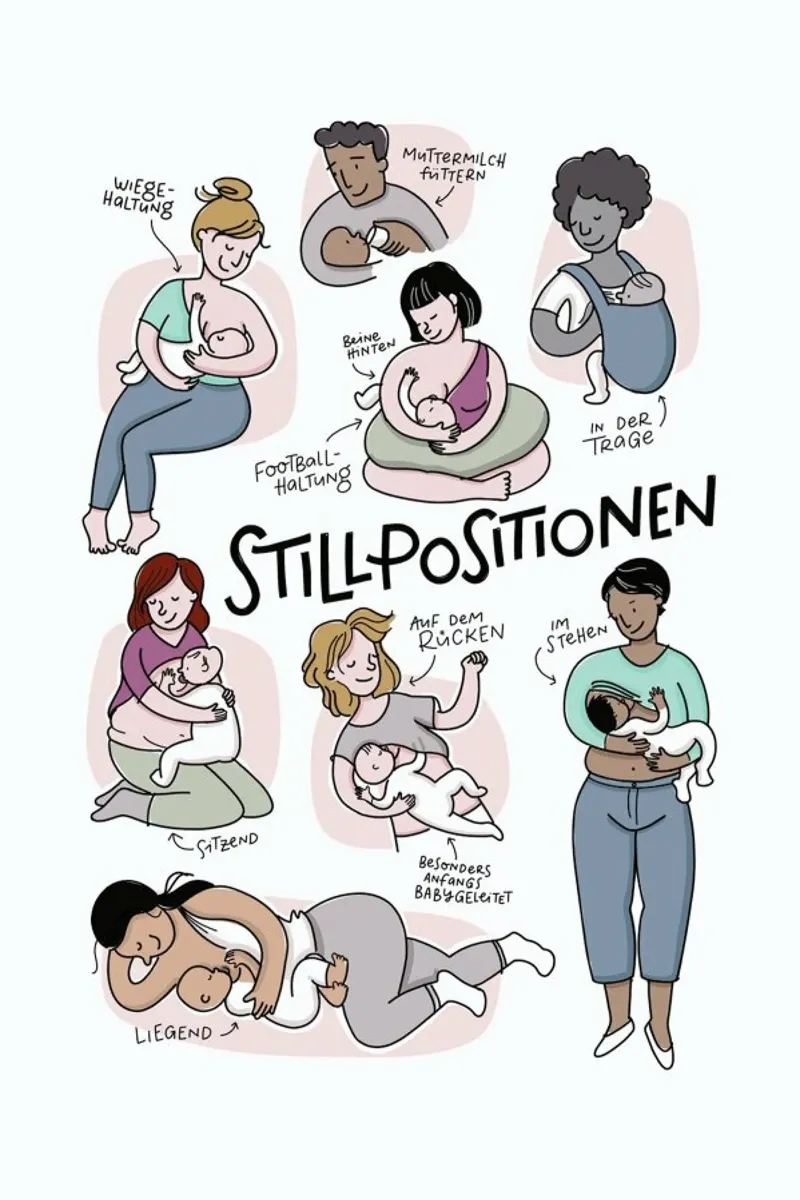 Stillen poster con telaio in plastica da Geborgen Wachsen x JUNIQE