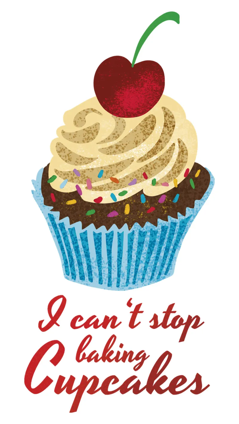 Cupcake in stile retrò pellicola backlit da DYDesign