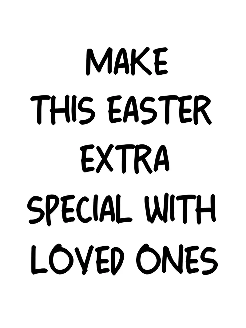 Rendete questa Pasqua ancora più speciale con i vostri cari pellicola backlit da YV TYPOGRAPHY
