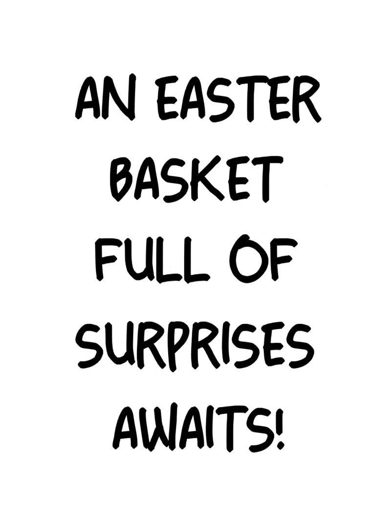 Un cestino di Pasqua pieno di sorprese vi aspetta pellicola backlit da YV TYPOGRAPHY
