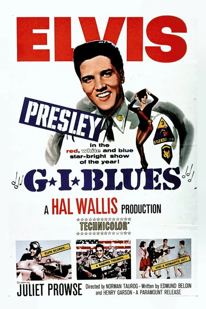 ‘G.I. Blues’ Retro Movie Poster pellicola backlit da Gallery Print and Art Limited