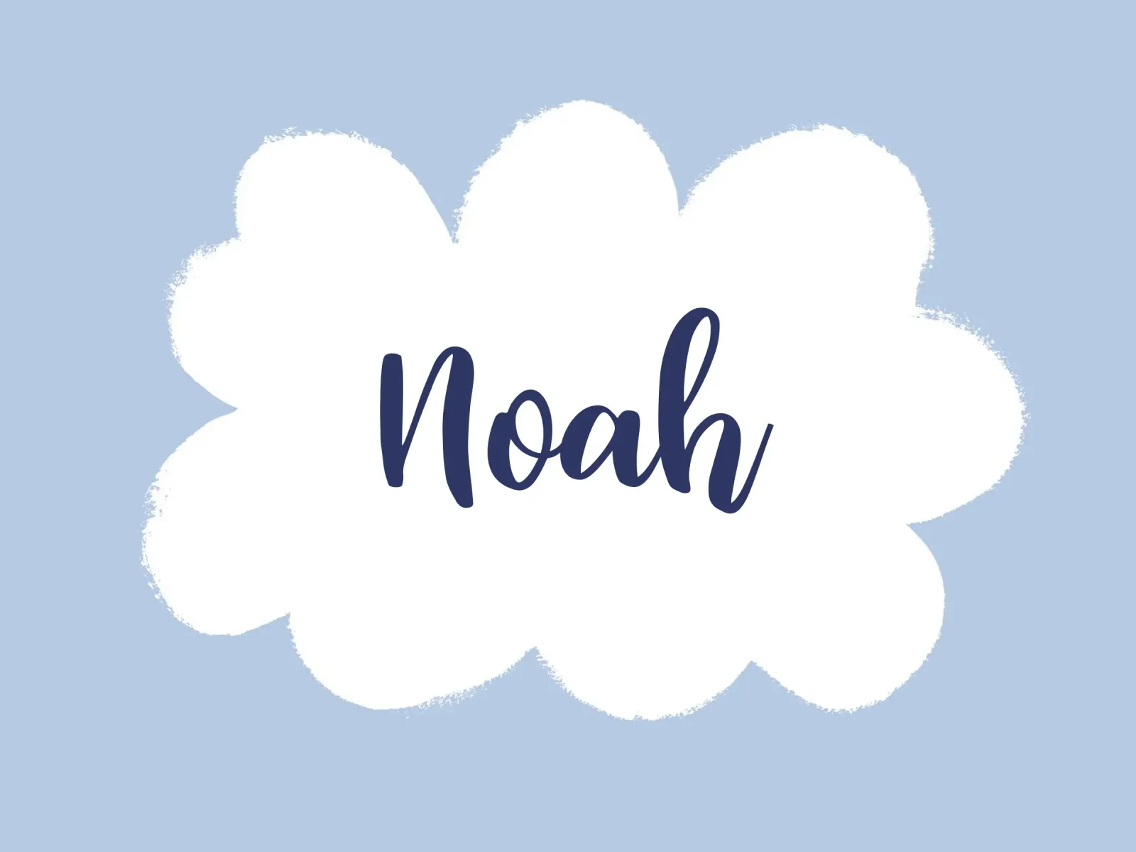 Wolke personalisierbar poster con telaio in legno da All Colours