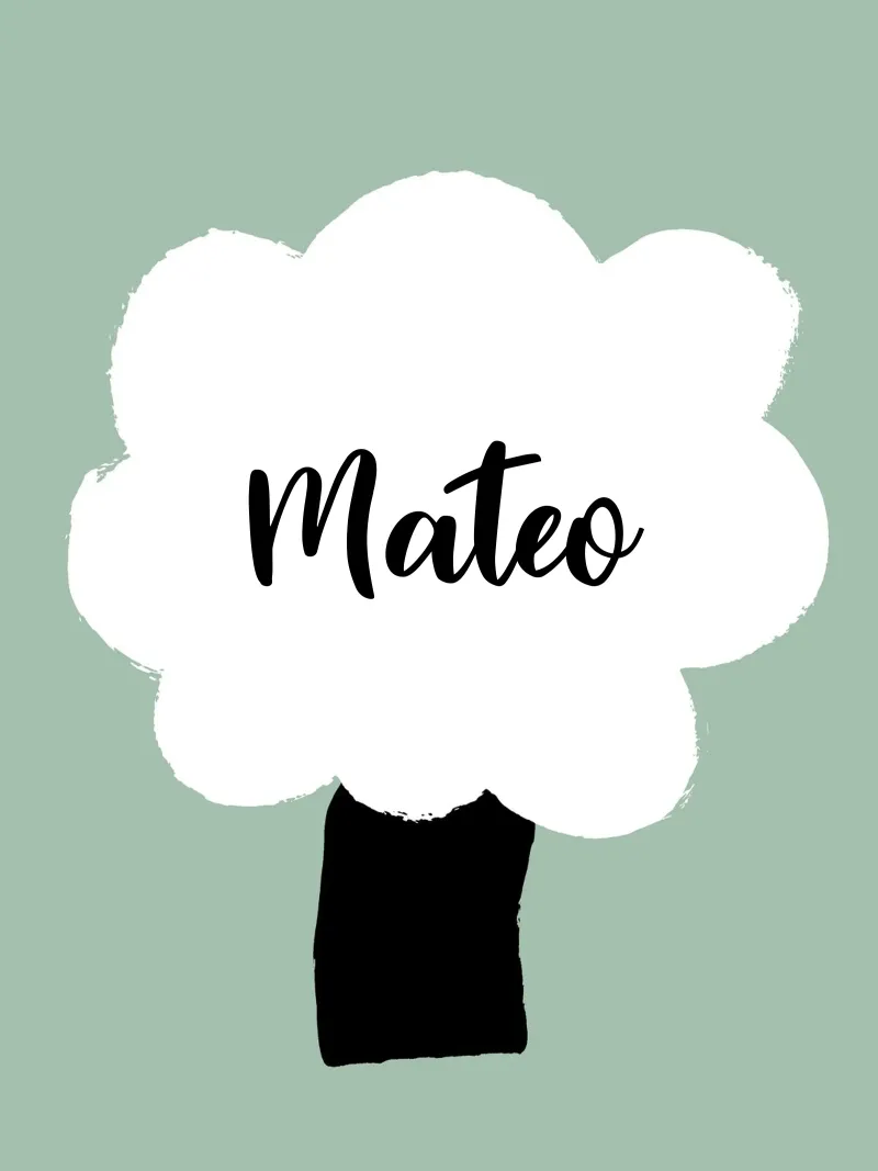 Baum personalisierbar poster con telaio in plastica da All Colours