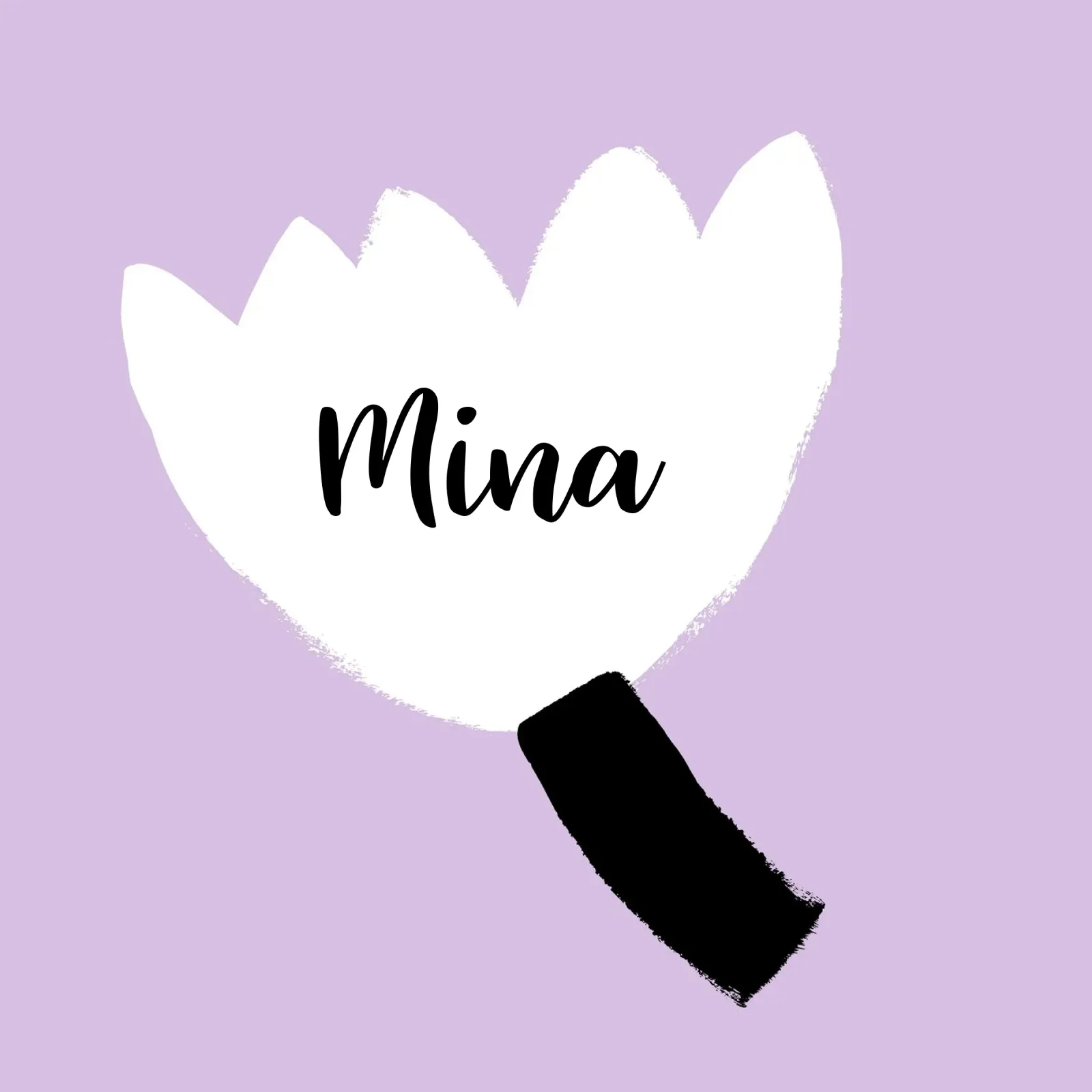 Blume personalisierbar plexiglass da All Colours