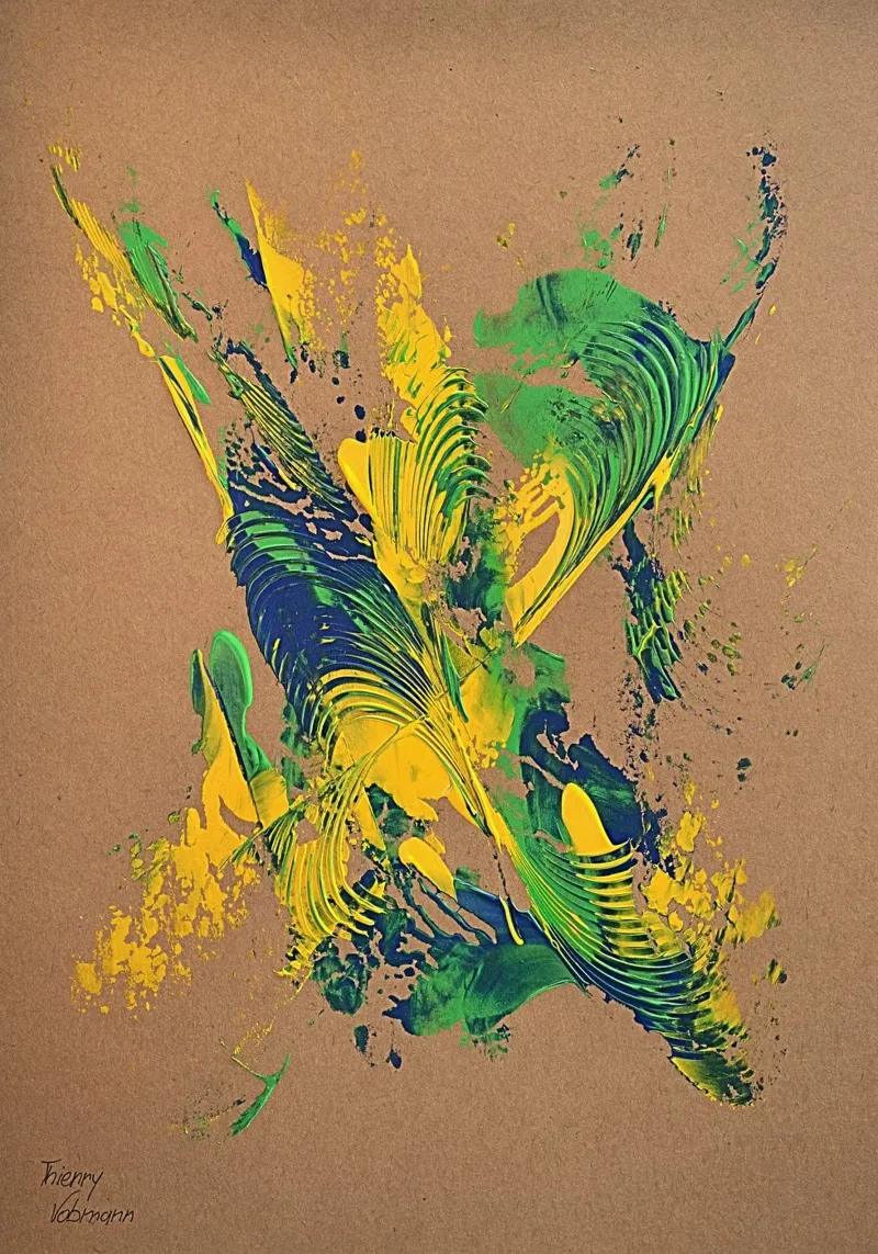NATURAL STYLE 57 pellicola backlit da Thierry Vobmann Abstract painting