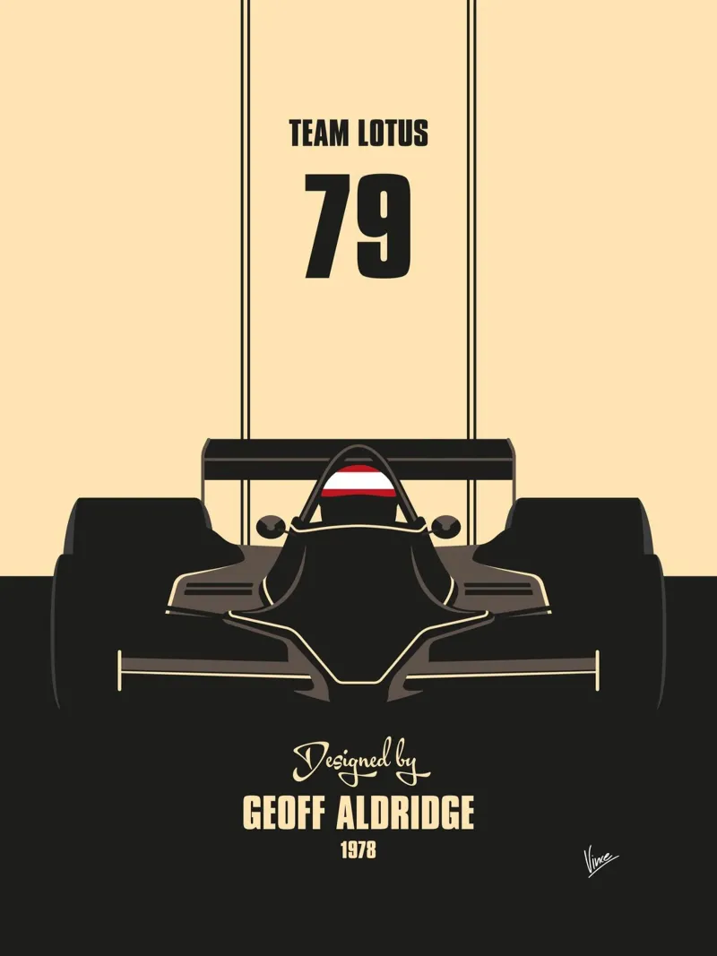 1978 Lotus 79 pellicola backlit da Formula Art