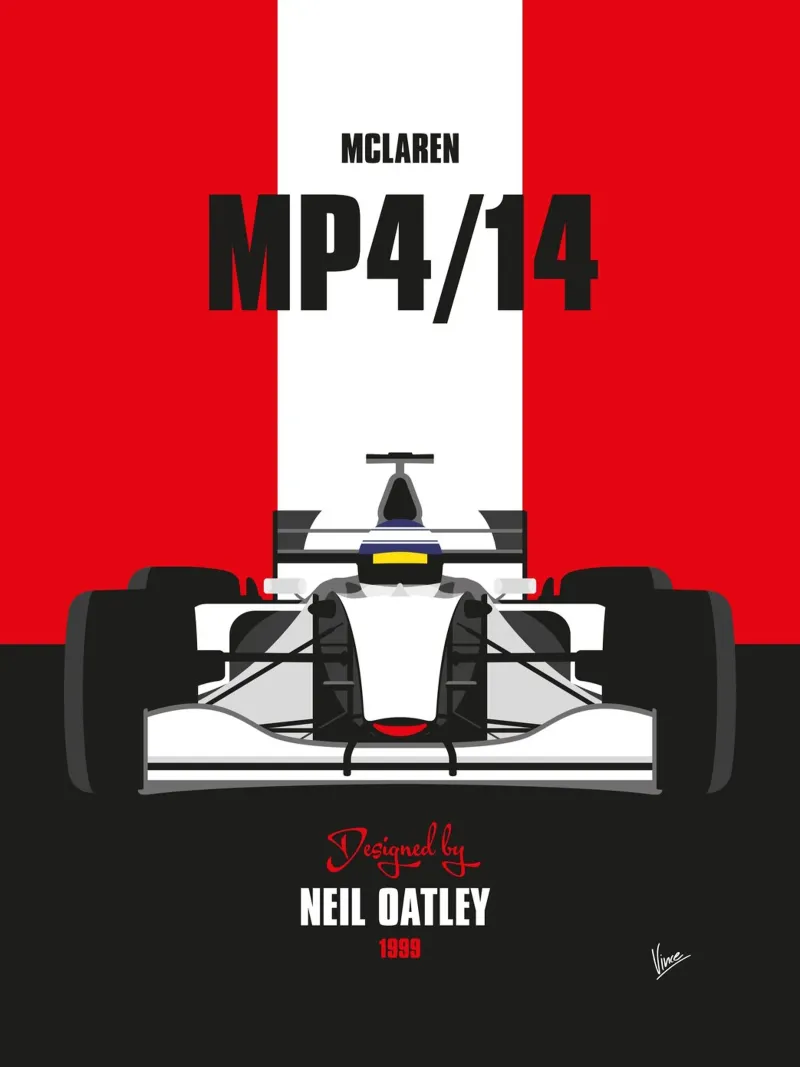 1999 McLaren MP4-14 pellicola backlit da Formula Art