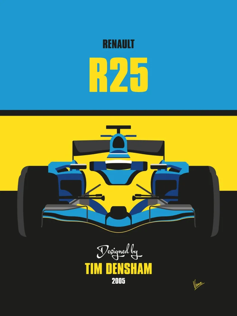 2005 Renault R25 pellicola backlit da Formula Art