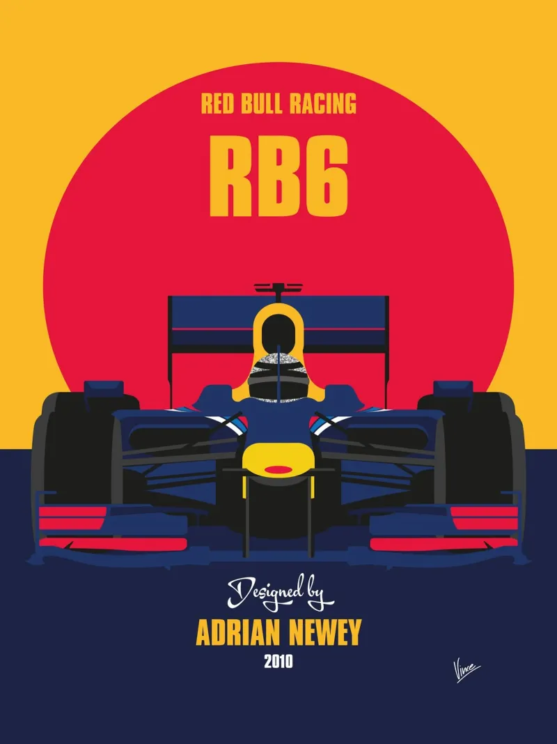 2010 Red Bull Racing RB6 plexiglass da Formula Art