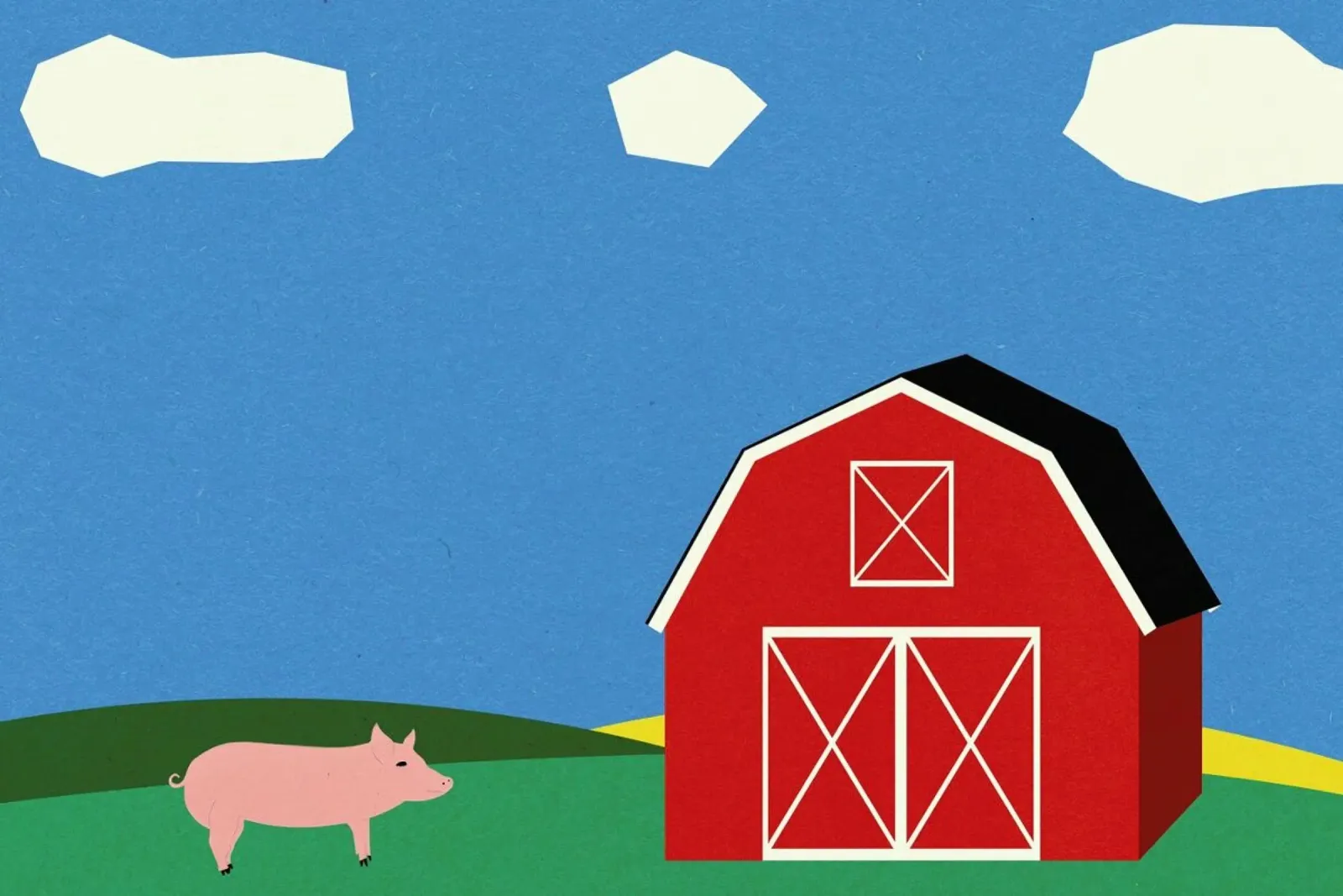 Pig and Barn alluminio dibond da Rosi Feist