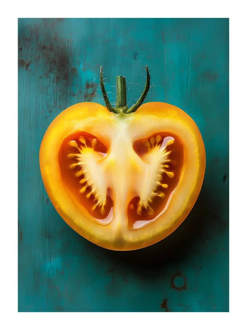Tomate la giovane donna tela con Cornice a cassetta da Spice & Style