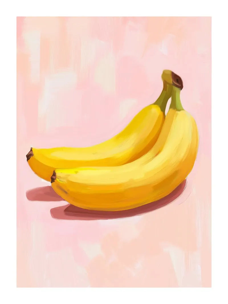 Duo di banane poster con telaio in plastica da Spice & Style