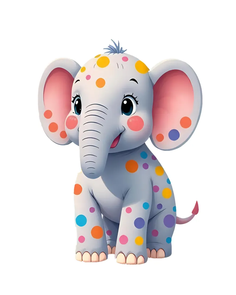 Olifant_1a canvas van Tierisch bunt by LK
