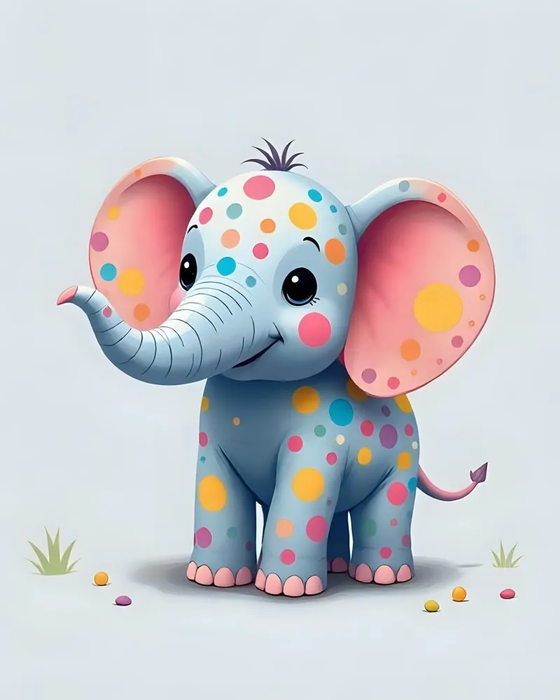 Elefante_2 carta hahnemühle da Tierisch bunt by LK