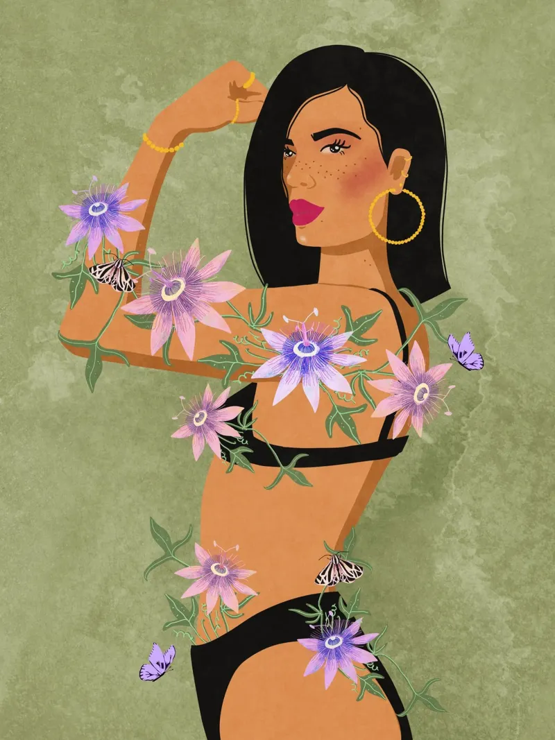 Passion in Power alu-dibond by Illustration Raissa Oltmanns