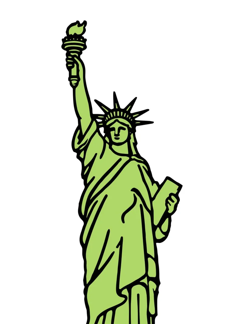 Statue of Liberty pellicola backlit da edsonramosart