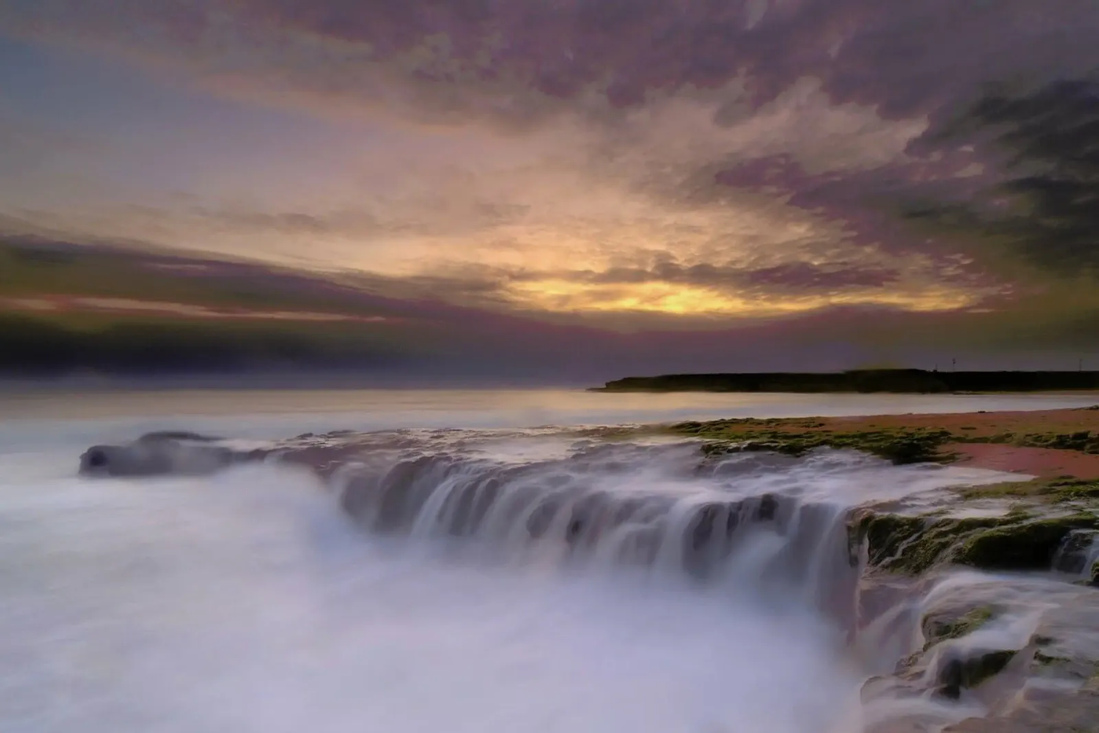 Waterfall tela con Cornice a cassetta da Pictufy