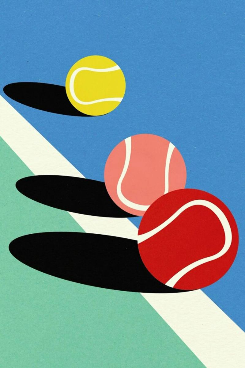 3 Tennis Balls poster by Rosi Feist