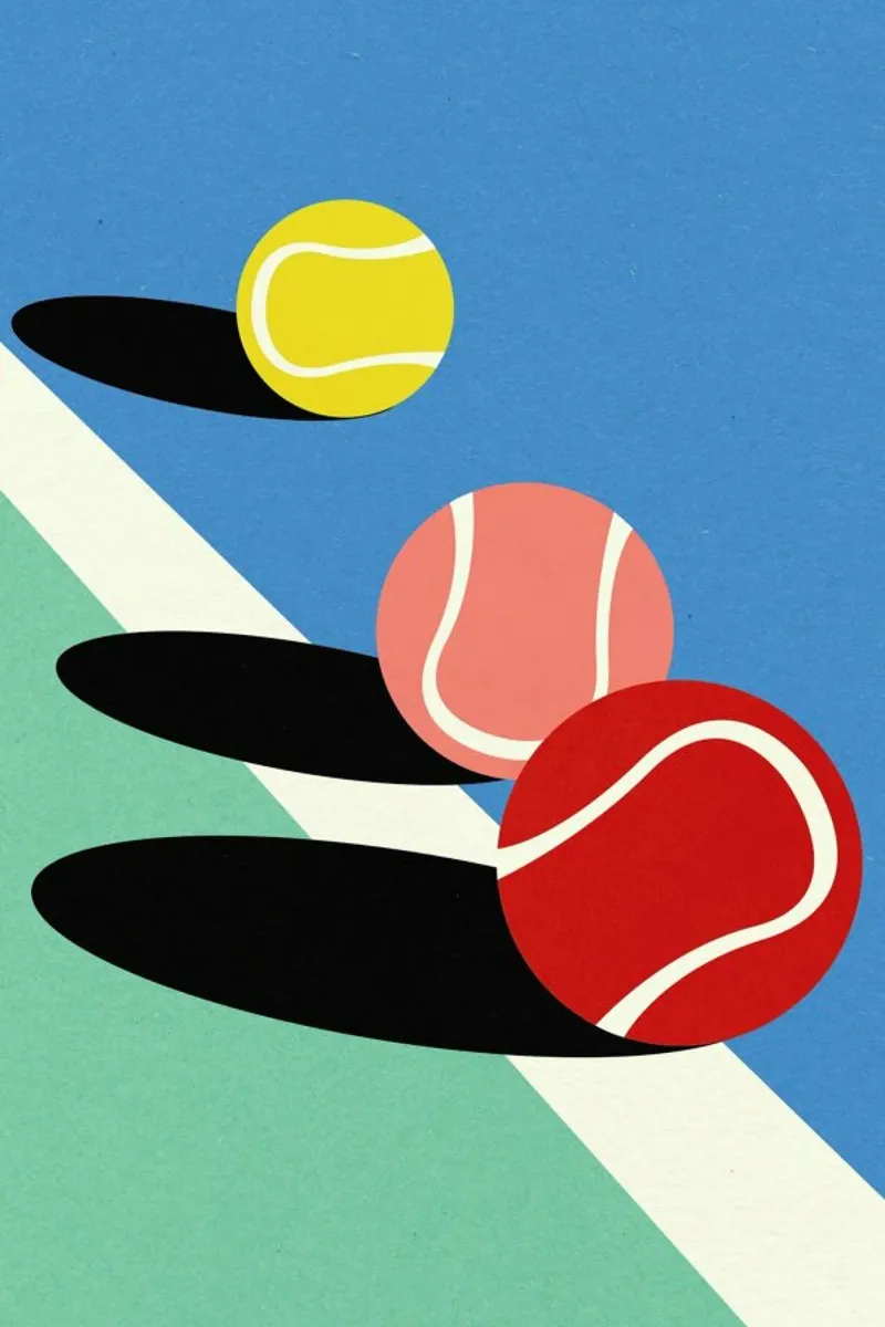 3 Tennis Balls pannello forex da Rosi Feist