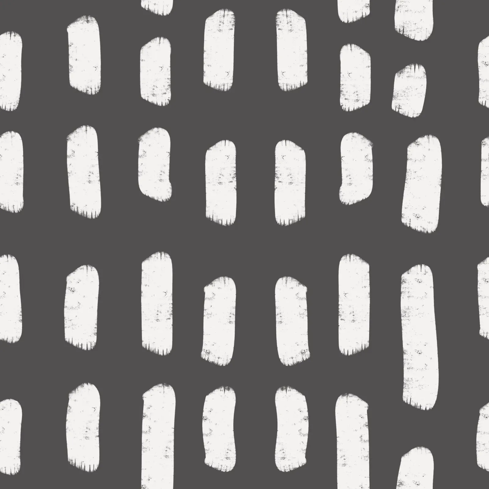 Charcoal Brushstrokes - Abstract Modern Pattern canvas by susanacosta