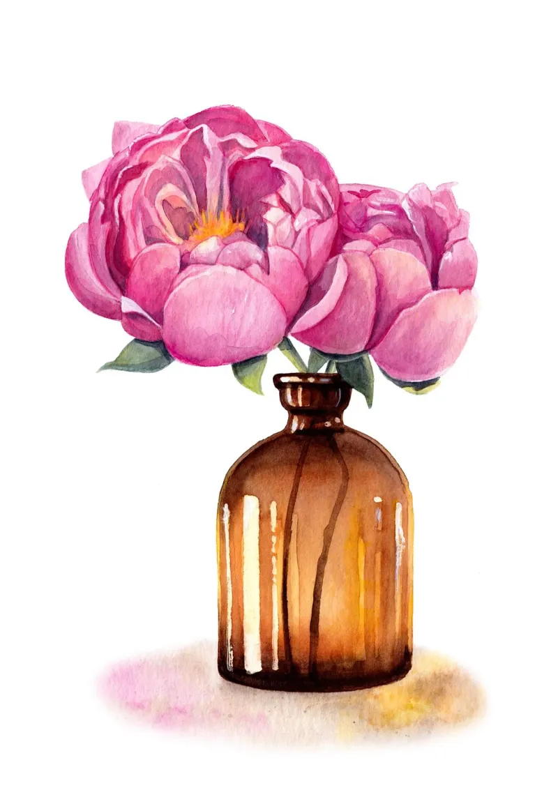 Peonie in vaso poster da DoroKaiser