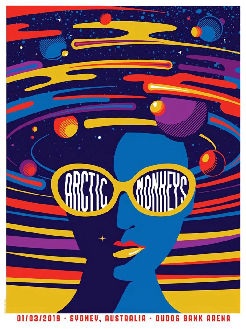 Artick Monkey Tour Konzert Poster von Music Life