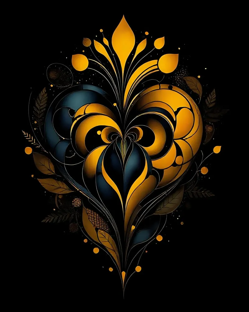 Cuore_1 pellicola backlit da schwarz-gelb by LK