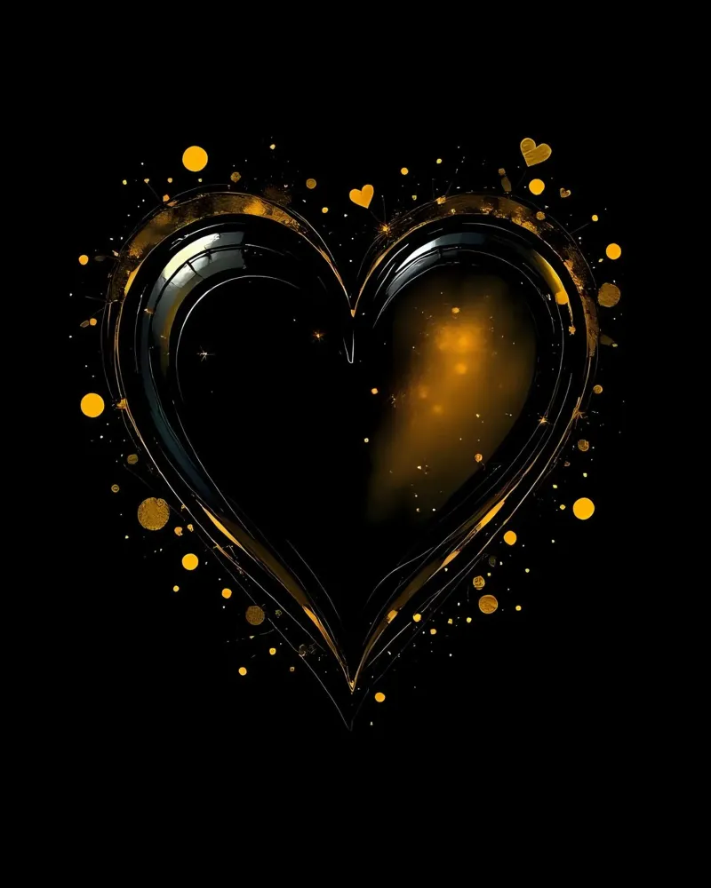 Cuore_5 pellicola backlit da schwarz-gelb by LK