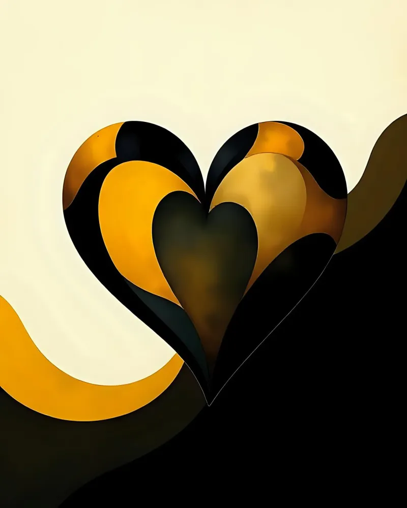 Cuore_7 pellicola backlit da schwarz-gelb by LK