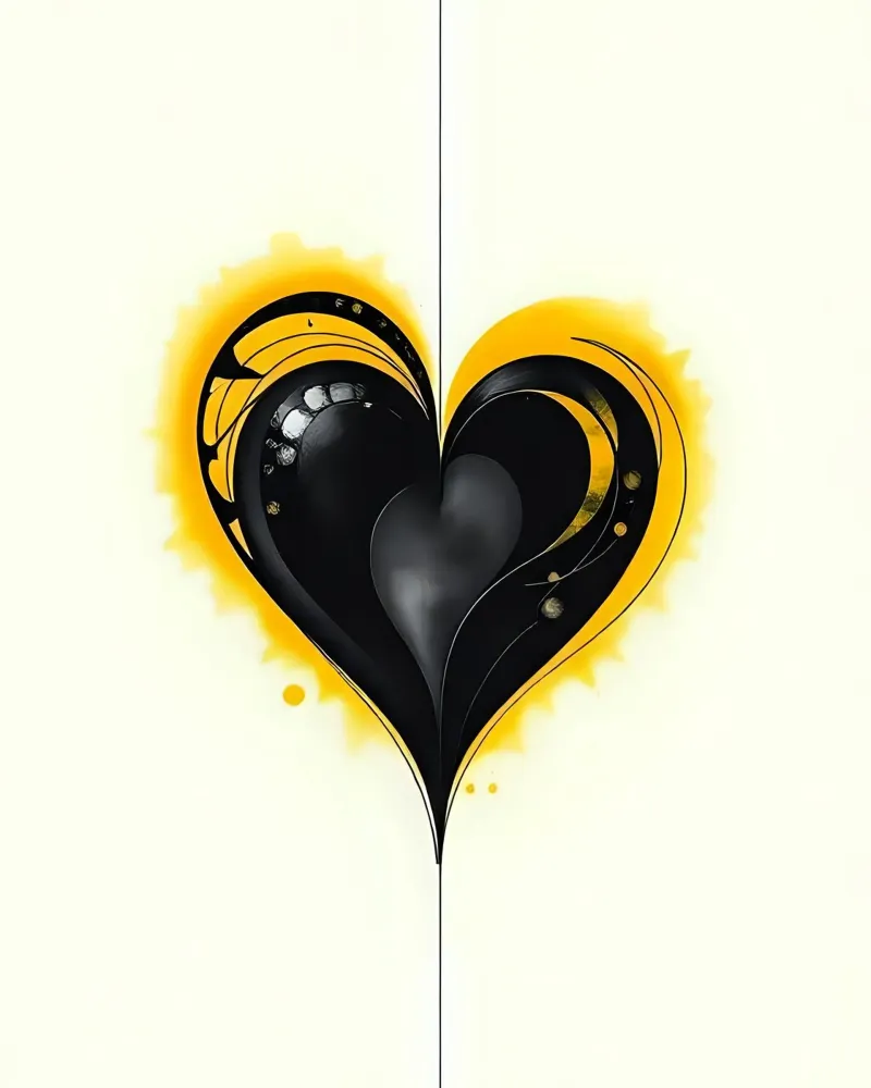 Cuore_10 pellicola backlit da schwarz-gelb by LK