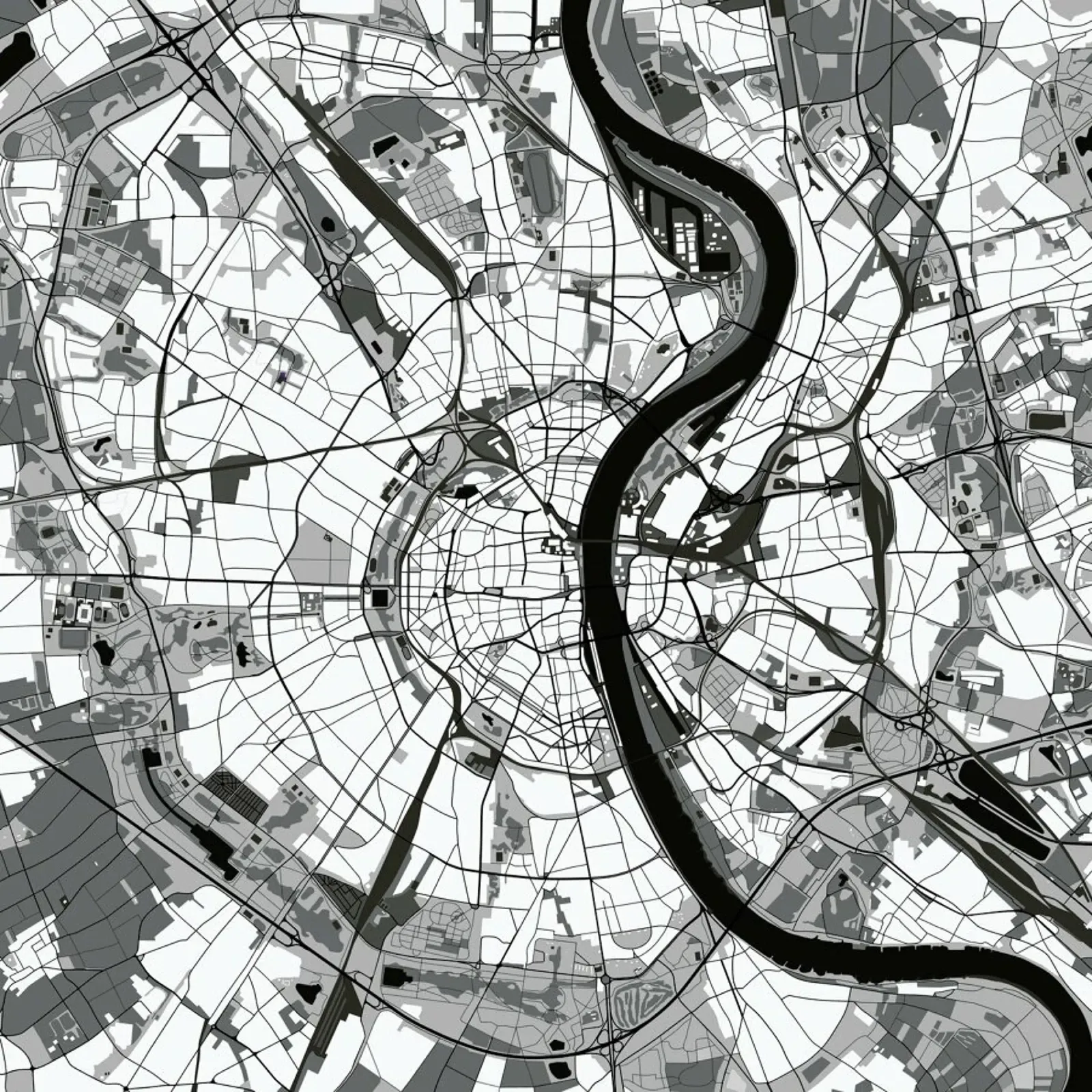 Cologne Black & White pellicola backlit da Planos Urbanos