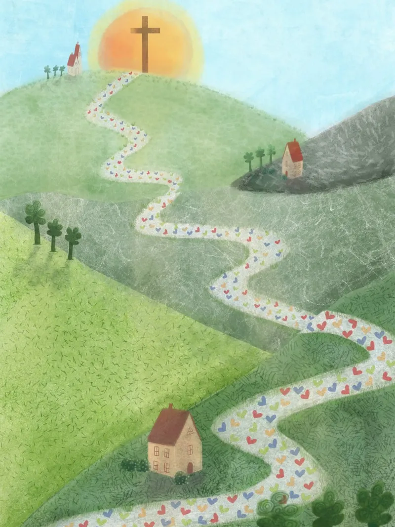THE WAY plexiglass da Inge Hauser Illustration