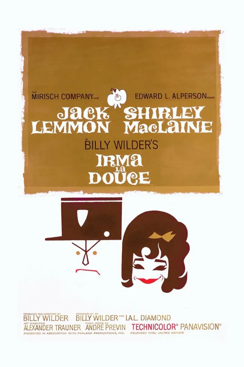 ‘Irma La Douce’ Retro Movie Poster carta hahnemühle da Gallery Print and Art Limited