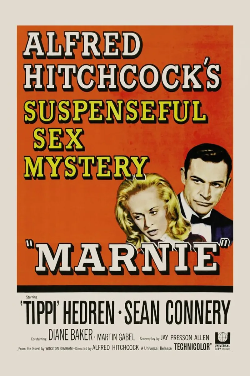 ‘Marnie’ Retro Movie Poster pellicola backlit da Gallery Print and Art Limited