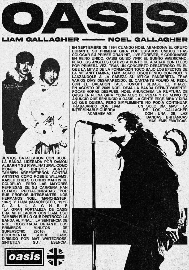 Oasis Band tela con Cornice a cassetta da avissta