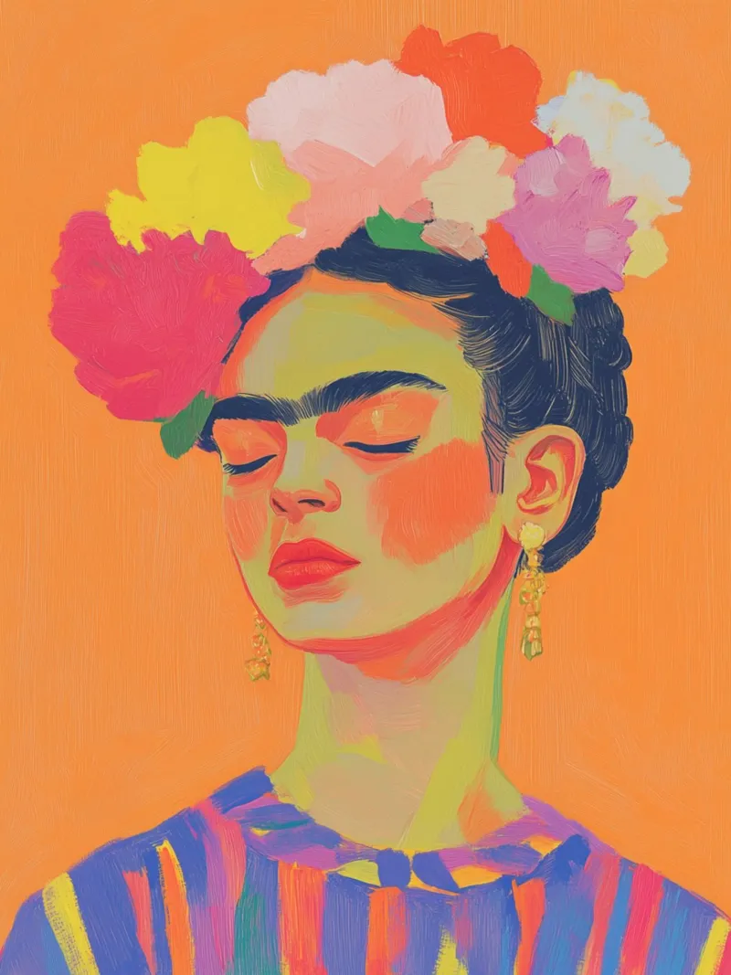 Frida popart Dots pellicola backlit da Carinaprint