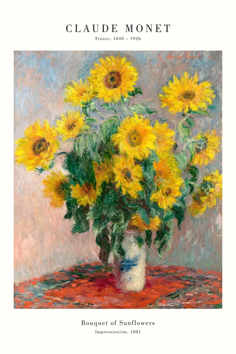 Claude Monet - Girasoli pellicola backlit da Old Masters