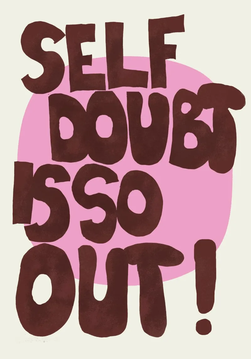 Self doubt is so out! carta hahnemühle da thesoulhugclub