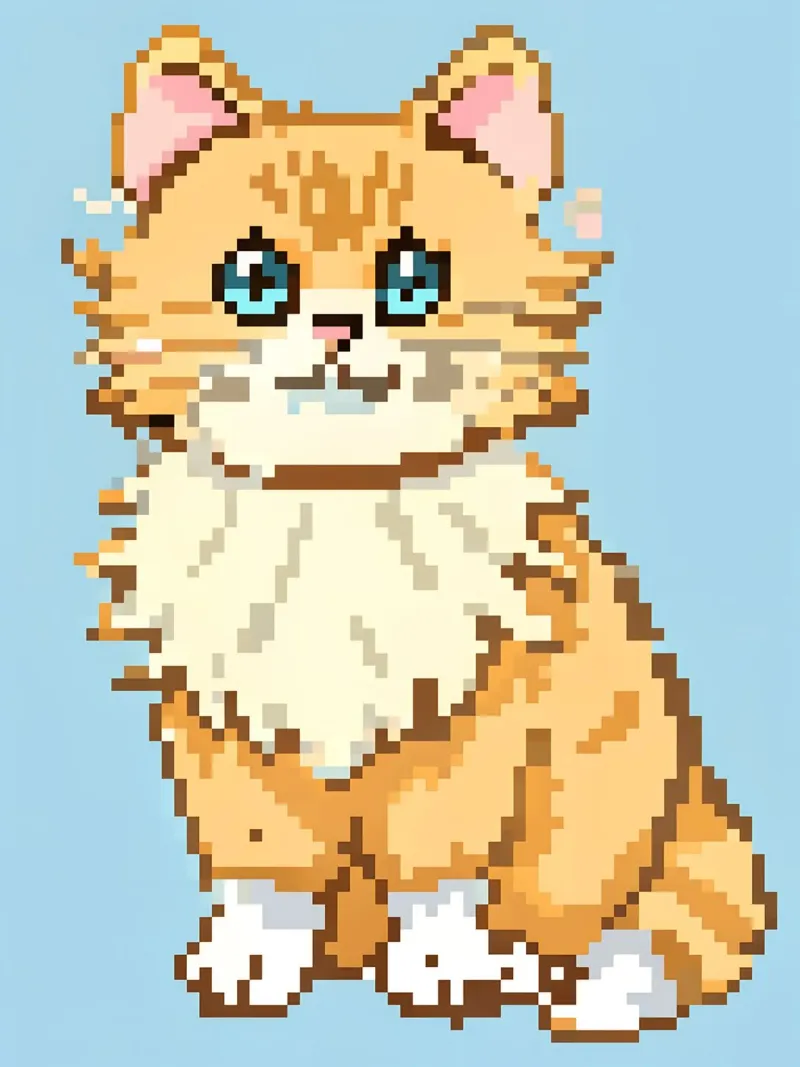 Cute Orange Cat poster by DOG AND CAT