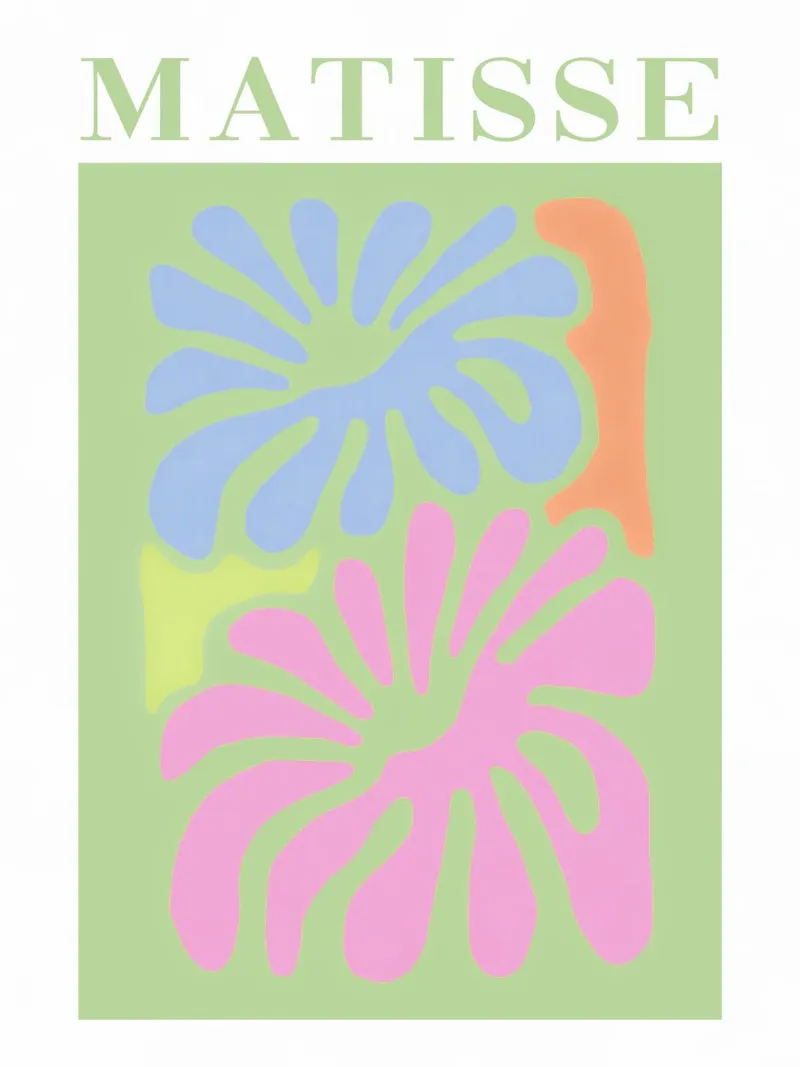 Matisse Soft Flower Patterns canvas by Carinaprint
