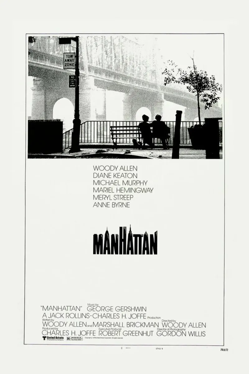 ‘Manhattan’ Retro Movie Poster pellicola backlit da Gallery Print and Art Limited